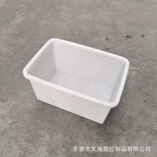 生产90升白色塑料箱鱼箱塑胶水箱 酒店清洗储水方箱 加厚PE食品箱