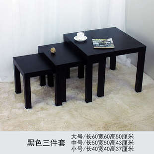 小茶几小方桌木制四方桌子超市促销 架堆头拉克边桌小木桌简易现代