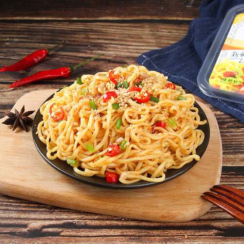南街村鲜拌面盒装255g 酱爆排骨葱油鸡丝牛肉味速食方便泡面