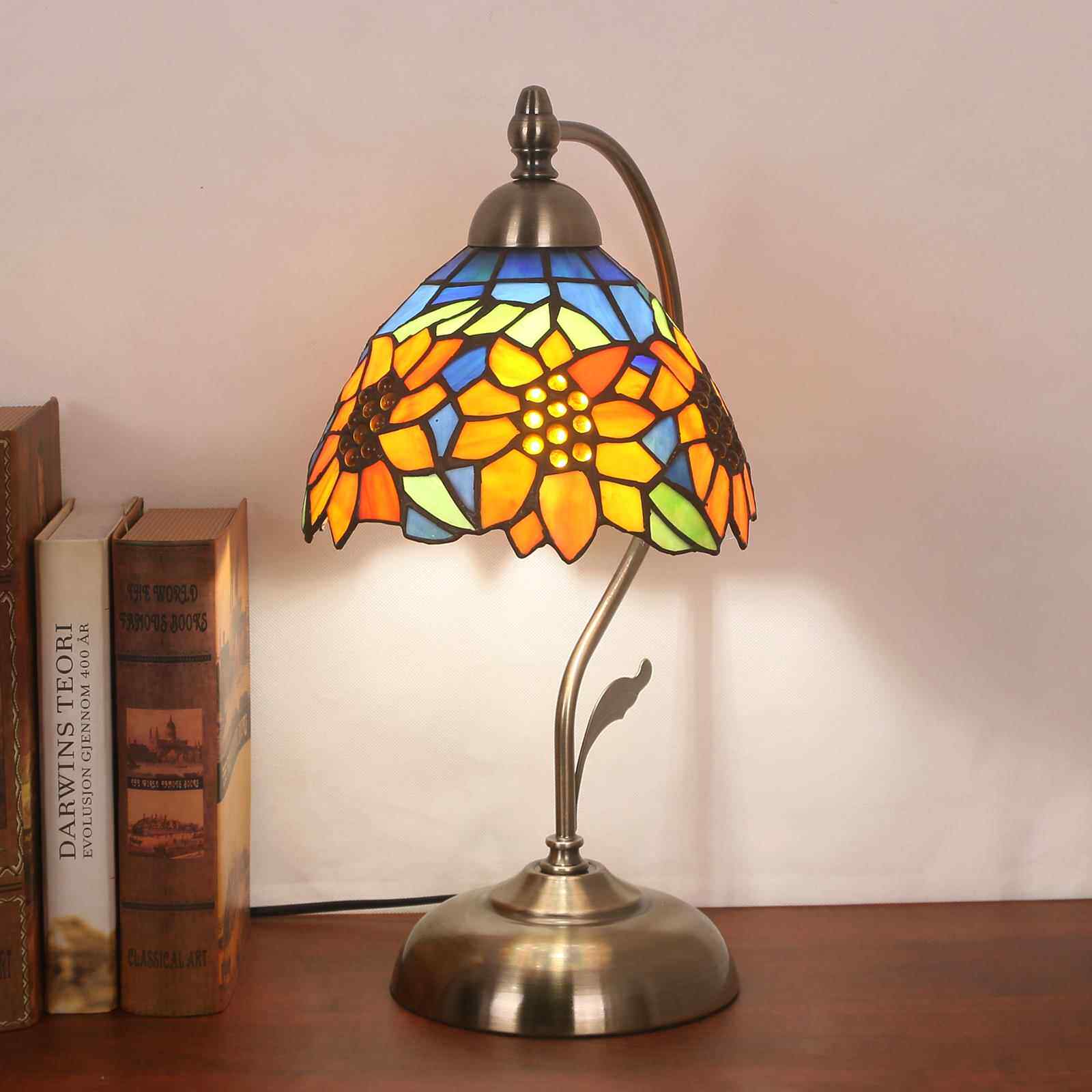 正品式覆玻古书房卧室床上头灯酒吧饭美厅老海民国风护眼璃装饰台