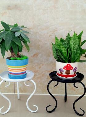 2#欧式单层落地式铁艺花架阳台客厅花盆架子简约加固小花架