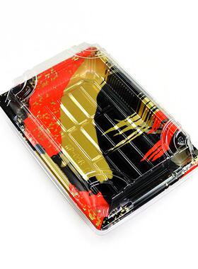 派寿司盒子文一包盒件起批寿司盒连盖寿司C-WP-00~盒03号金色寿司