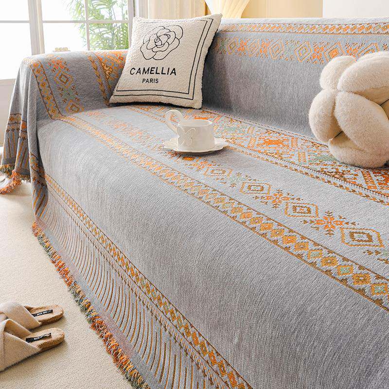 现代简约沙发盖布2025新款轻奢高档沙发巾一片式全盖沙发套罩