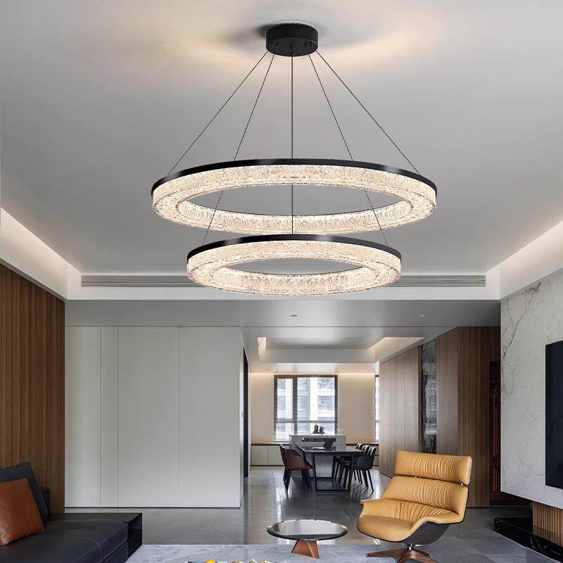 意式极简客厅吊灯大气高端轻奢别墅大厅主灯高级感简约现代卧室灯