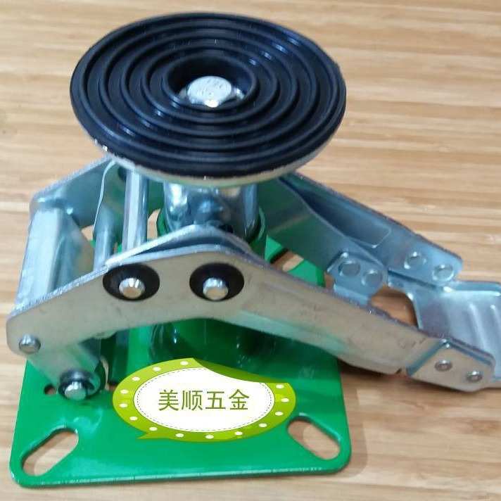 供应美顺4系列5寸日式地刹器汽车料架用支撑架顶高器机械设备脚轮