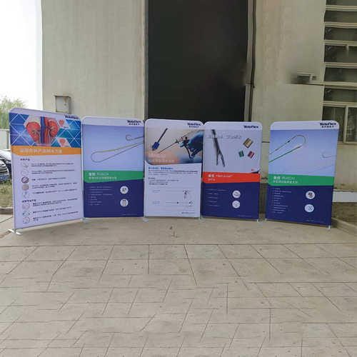 展示架展架架幕 背景快秀组装005海报  签到铝合金 便携快布
