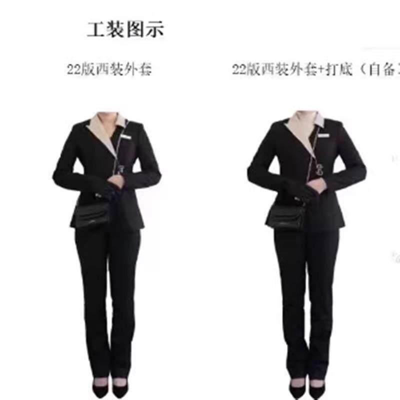 新款品牌珠宝店潮宏基工装短袖销售前台顾问秋冬工作服职业洋装