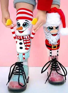 1-10Pairs Fun Christmas Socks Santa and Snowman Novelty Wome