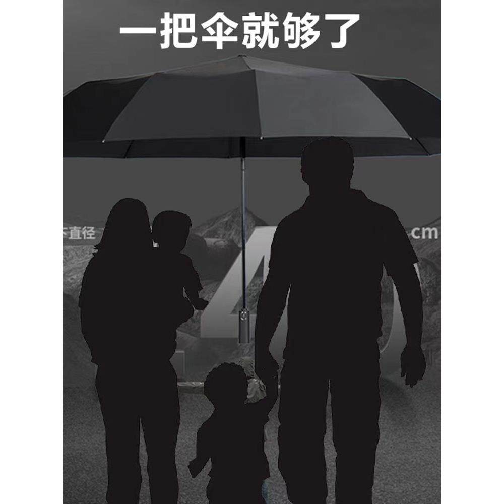 雨伞大号加固加厚结实抗风12骨全自动双层特大三人暴雨专用511伞