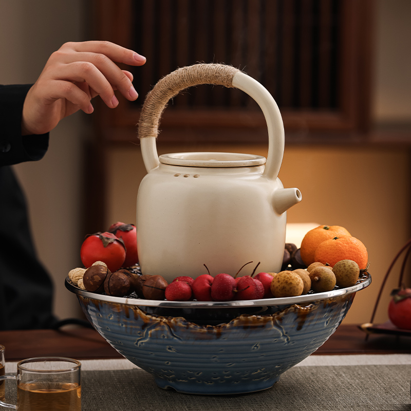 家用室内电陶炉煮茶炉围炉煮茶蒸茶玻璃茶壶罐罐茶泡茶一套煮茶器