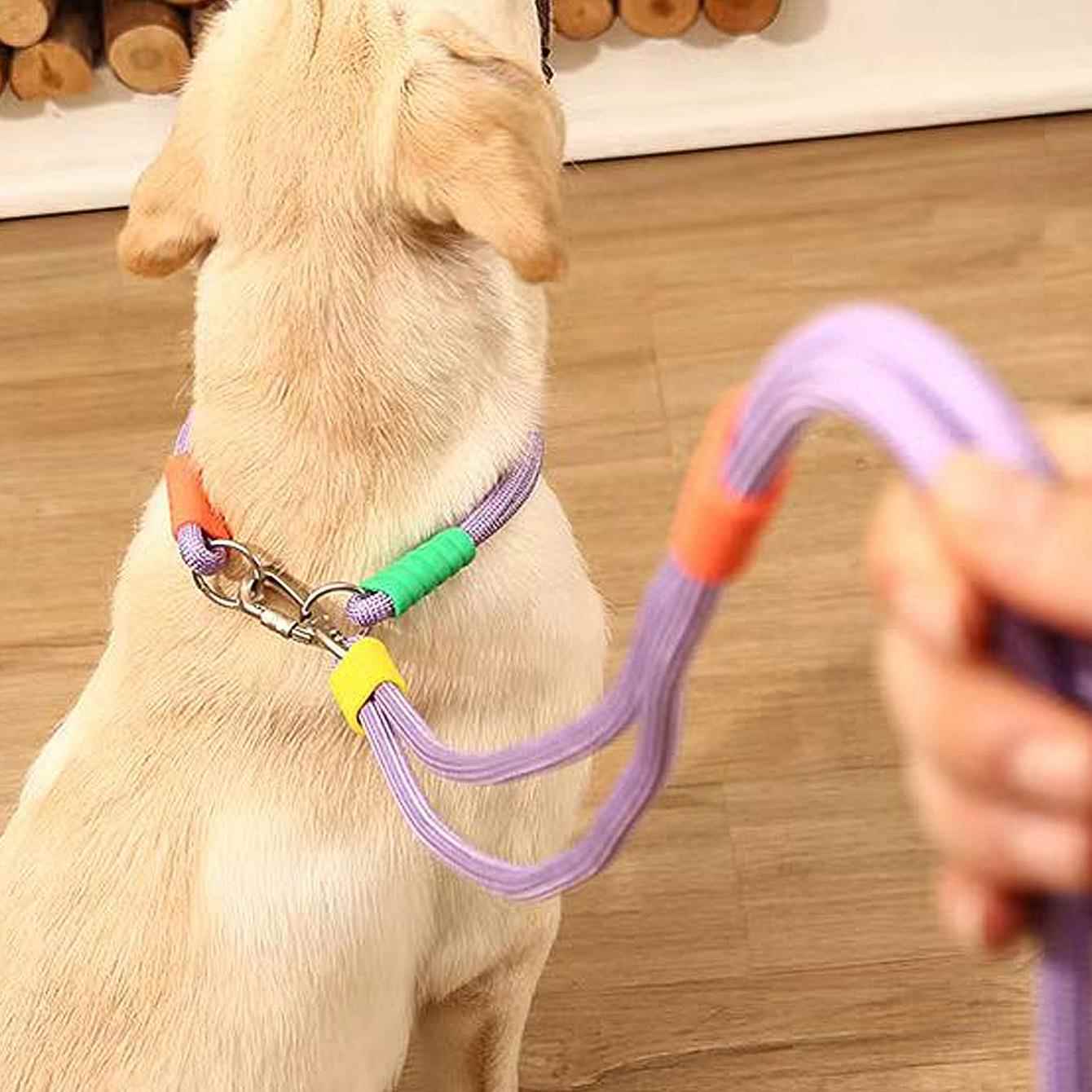 跨境宠物牵引绳 狗狗牵引绳项圈云朵泡泡棉牵引绳遛狗p链宠物项圈