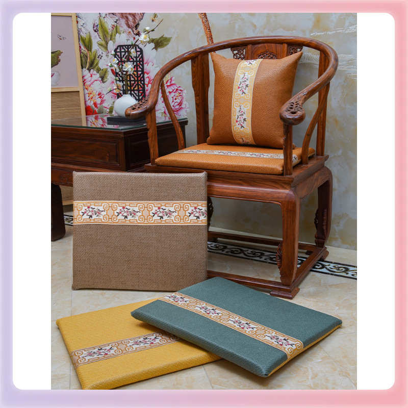 3YK夏季中式凉席沙发坐垫红木沙发家具餐椅太师椅子实木凉感椅垫