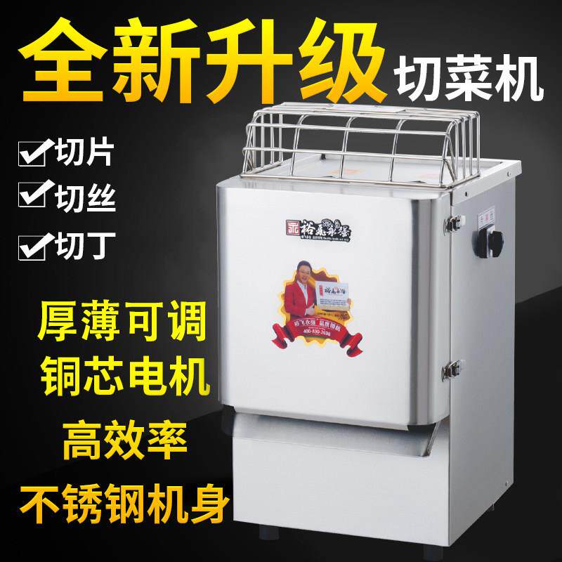 裕飞永强YQ-20电动切菜机商用多功能瓜果4mm切片切丝机土豆罗卜丝