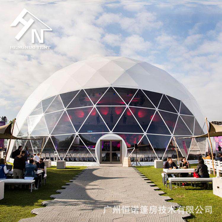 球形篷房新疆25米直径星空圆形活动帐篷防火阻燃户外电影院大棚