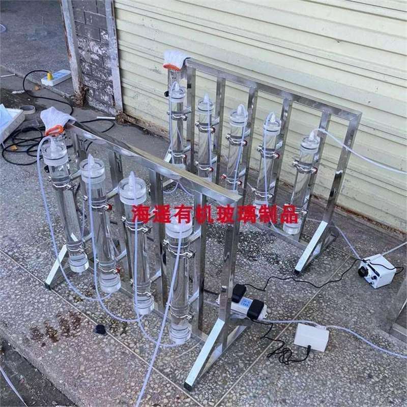 透明有机玻璃离子交换柱亚克力树脂混床柱阴阳离子交换柱层析柱