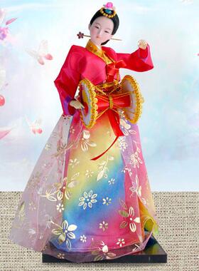 韩国朝鲜娃娃娟人人偶家居婚庆桌面客厅礼品摆件新婚礼物