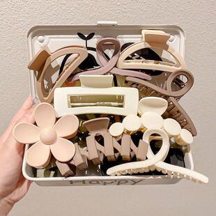 Color Claw Crab Sale Hair Barrette Solid Large 发夹Hot Clip