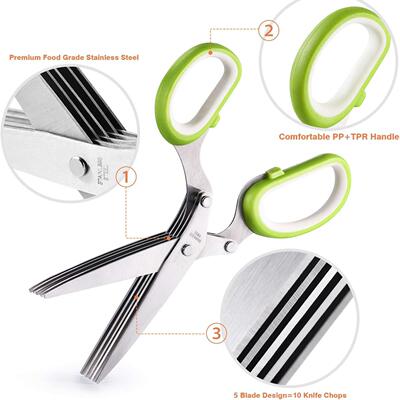 Kitchen Herb Scissors Shears Cutter Chopping Basil Chive