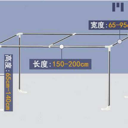 厂促宿舍床帘支架上铺学生蚊帐支架单人床床架子床铺X支撑杆伸缩