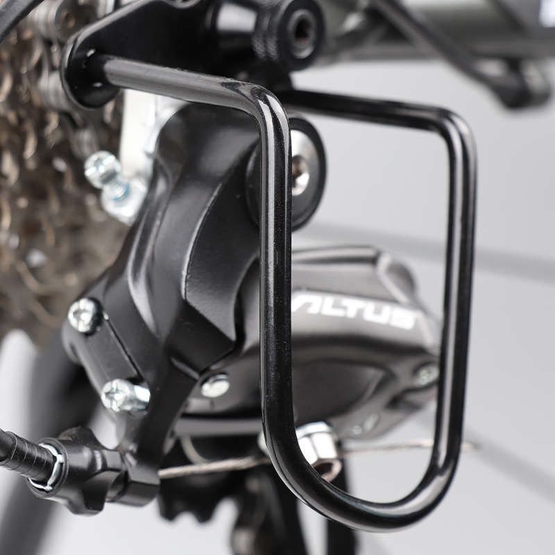 高品质自行车变速器保护架 后拨保护器 单车护拨器 黑色 防摔防撞