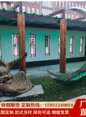 仿铜雕塑古代人物像户外铸铜工艺品摆件故事主题雕像景点古建装饰