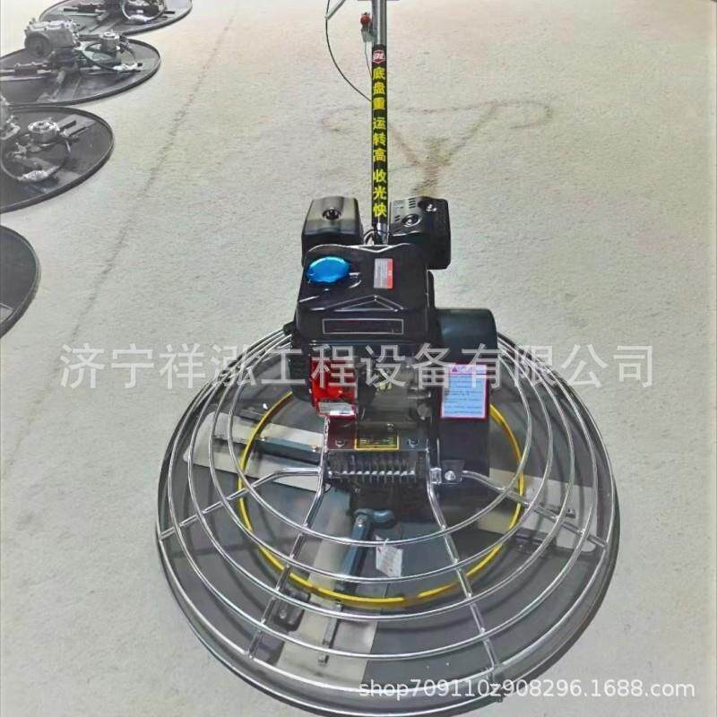 60型汽油磨光机自驾驶式水泥地面抛光抹平机小型手扶收光机