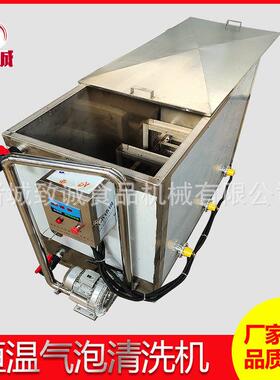 致诚供应气泡清洗机 气泡翻滚大枣冲洗水槽 加盖自动控温清洗机