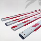 停车场道闸杆85 42MM双面凹槽加厚道闸杆胶条杆小区物业拦停车杆