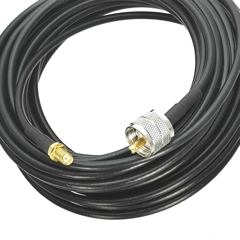 1Pcs RcG58 UHF PL259 Male Plug to SMA Female Jack Bulkhead R