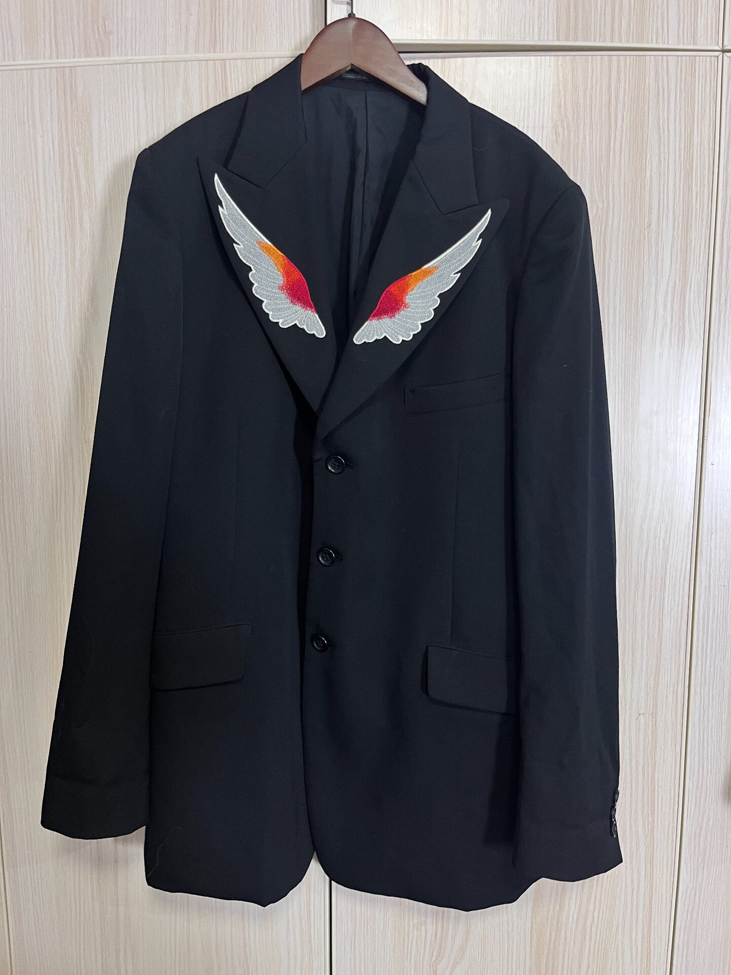 Yohji Yamamoto Wings Embroidered Blazer
