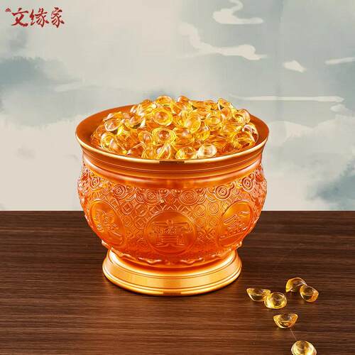 供碗 供素菜聚宝碗圣水杯佛前贡品碗小斋碗供具琉璃供杯佛具供具