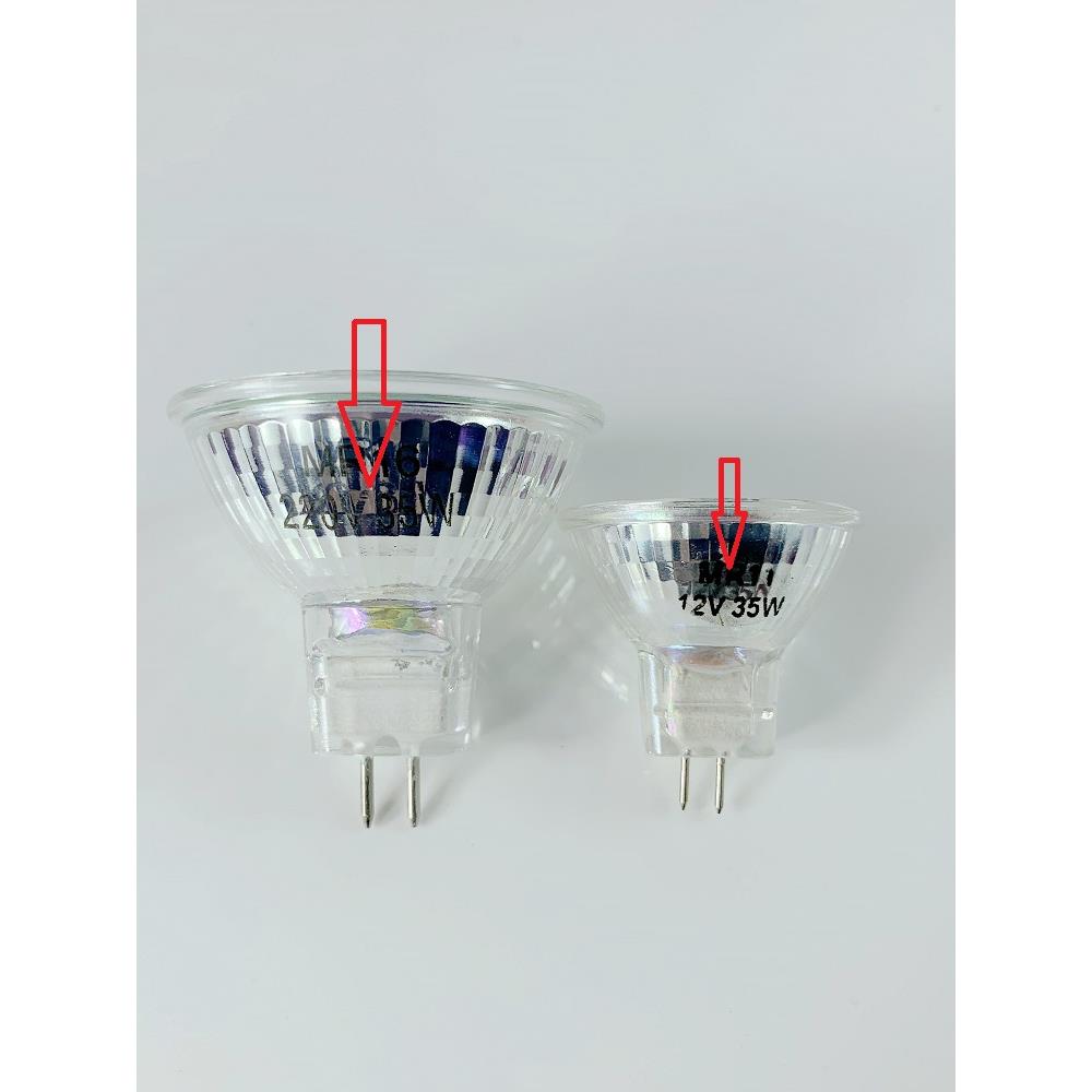 LED射灯泡220伏两针GU5.3插脚12V老款嵌入式天花筒灯MR16玻璃灯杯