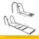 扶手扶梯 可伸缩梯 游艇五 可折叠梯 304不锈钢船用排水管梯