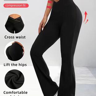 Tight dance wide leg pants, high waisted flared pants,
