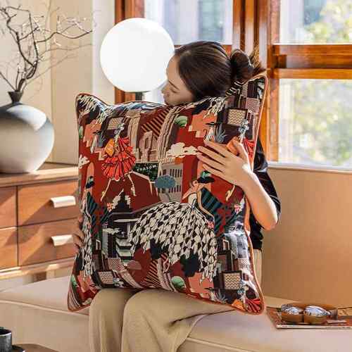 大抱枕沙发客厅轻奢高级高颜值2025新款床头靠垫创意靠枕套不含芯