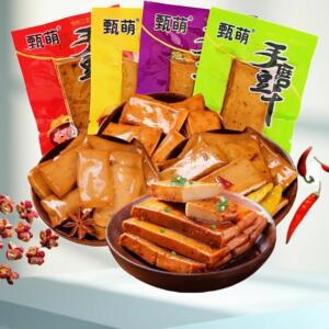 手磨豆干重庆特产五香麻辣QQ豆干休闲小吃解馋网红零食品嫩豆腐干