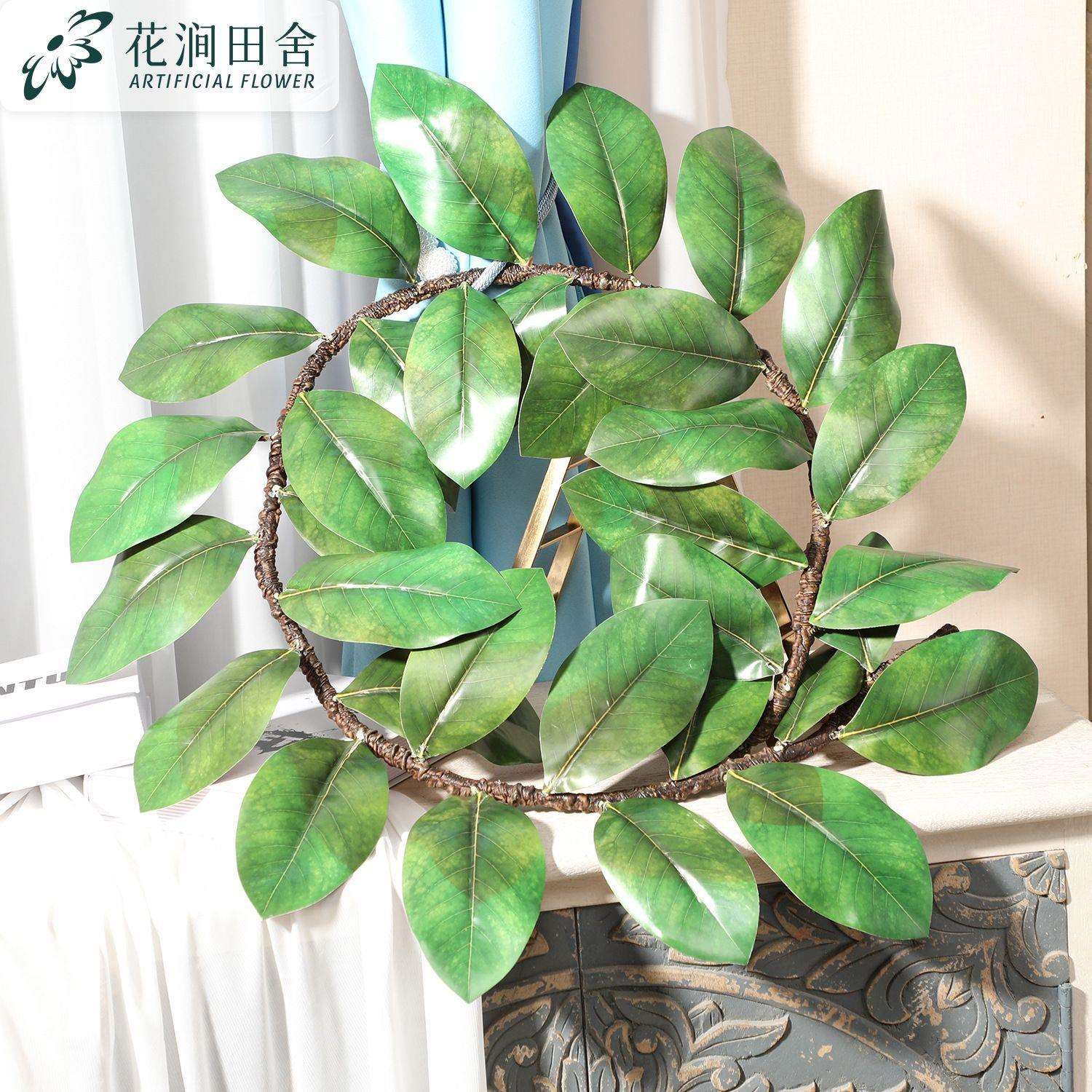 仿真叶3D手感白碗花藤装饰家居工程软装摄影道具玉兰藤 厂家现货