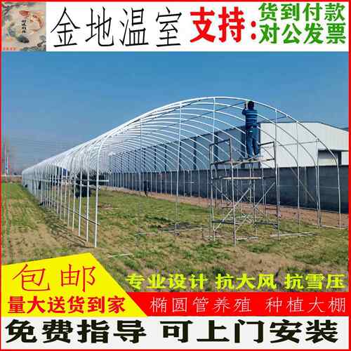 温室大棚骨架蔬菜农业养殖鸡定制养猪保温镀锌钢管支架棚架全套