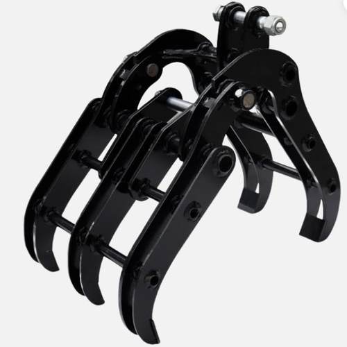 履带小挖掘机属具螺旋钻/抓木器/漏筛斗/货叉多功能挖机配件