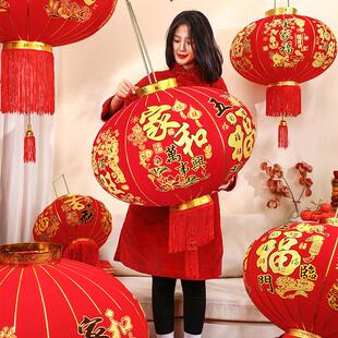 新年大春红福灯笼挂2MEV026马年春节户外防水宫灯节装 饰件字大门
