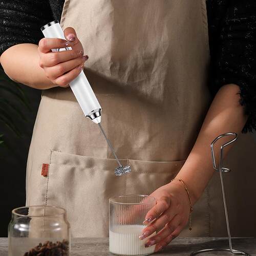 奶泡器打蛋器咖啡打泡器家用电动奶泡机牛奶搅拌器电池手持打发