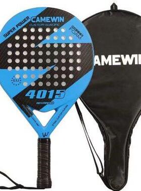 Padel Racket 3K/18K Carbon Fiber EVA Soft Teach Rubber Padel