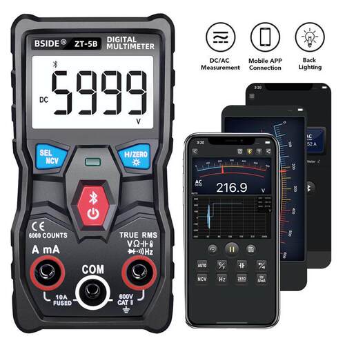 BSIDE ZT-5B全智能数字万用表无需换挡小型全自动表维修电工