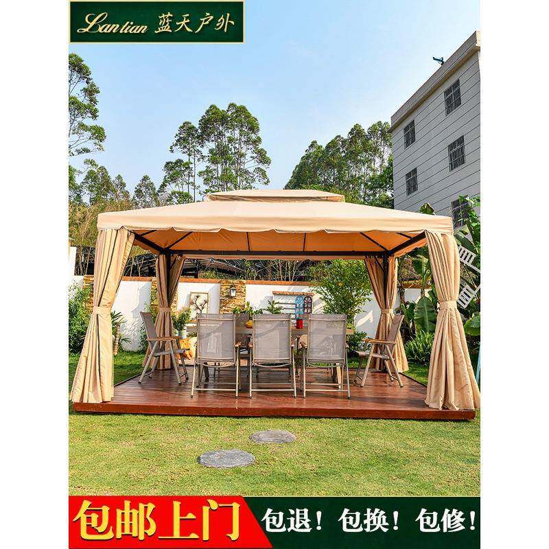 LBFHFF-021户外遮阳棚雨棚大型广告遮阳伞摆摊罗马帐篷庭院花园凉