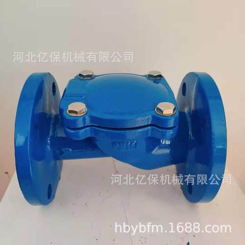全通径橡胶瓣止回阀H44X英标美标德标卧式球墨铸铁逆止阀厂家