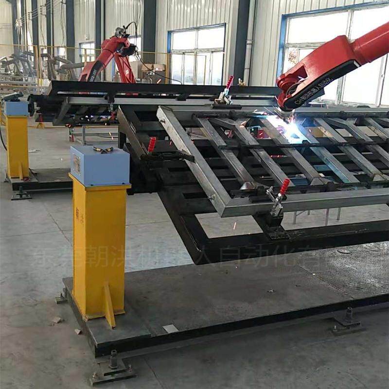 自动化焊接夹具工装架双轴变位机焊接旋转夹具可调式滚轮架定制