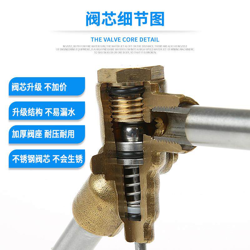 380/550超高压清洗机洗车机泵用配件鸭嘴扇形可调水枪头免擦洗