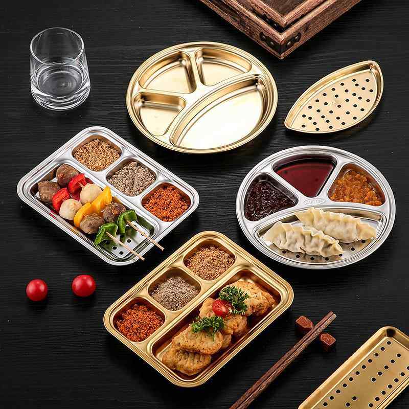 304不锈钢烤肉蘸料盘子韩式烧烤分格调料盘火锅酱料碟烤肉店餐具,餐饮具,盘,淘宝优惠券,粉丝福利购,淘宝优惠卷