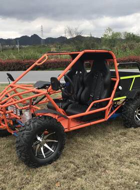 农用型沙滩车UTV卡丁农夫车带拖斗全地形钢管大型四轮越野沙滩车
