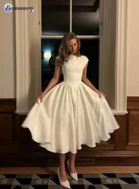 Elegant White Backless Party Maxi Dress Women Casual O Neck